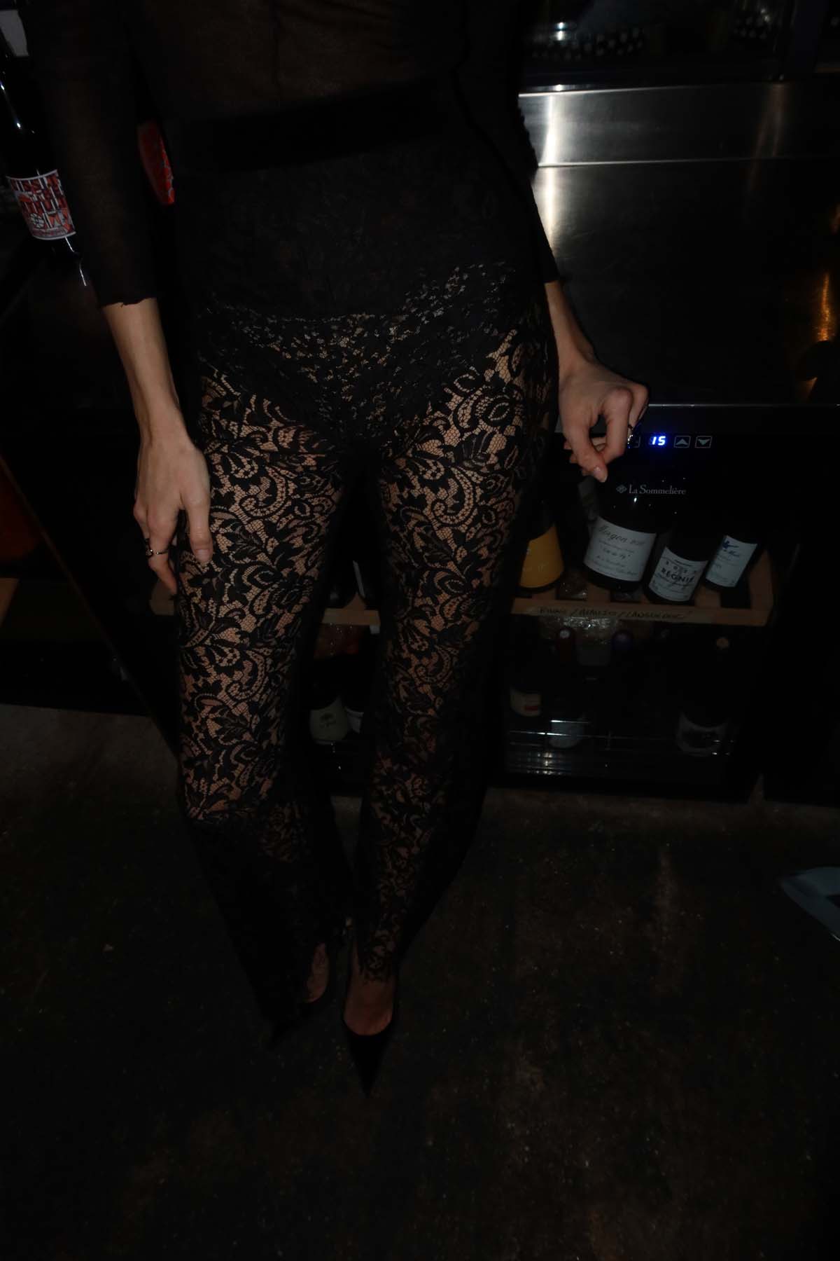 BALMAIN – LACE FLOWER PANTS