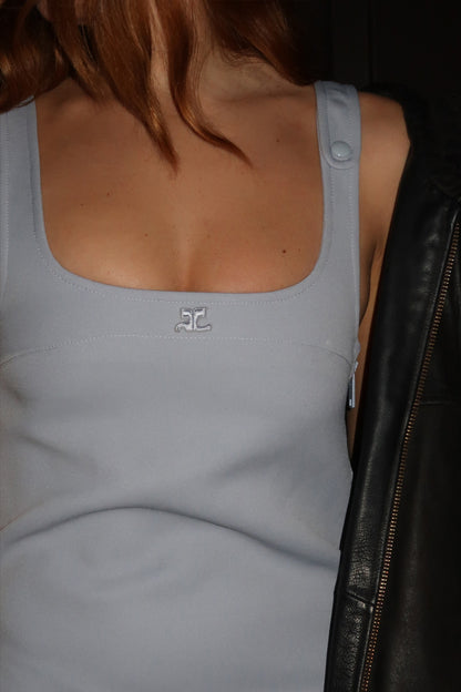 COURRÈGES – TRAPEZE BLUE DRESS