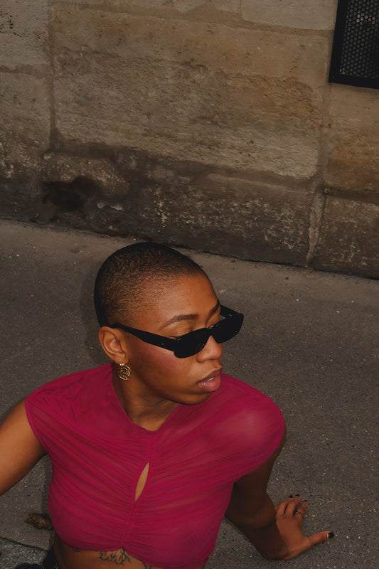 MUGLER – MAGENTA TOP